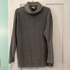 MARC + WARE WOMENS LARGE GRAY VELOUR TUNIC XL see measurements